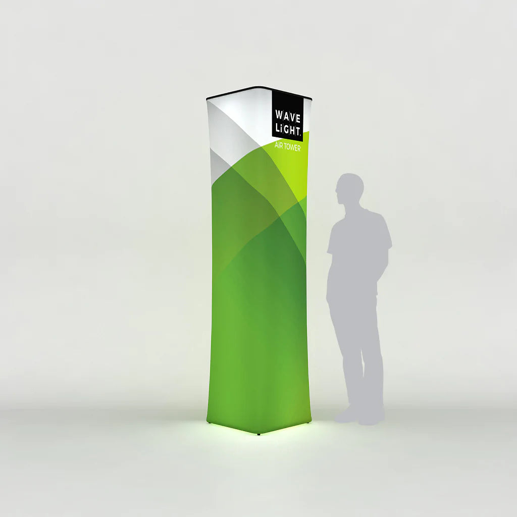 WAVELIGHT® AIR BACKLIT INFLATABLE SQUARE TOWER - 126"H