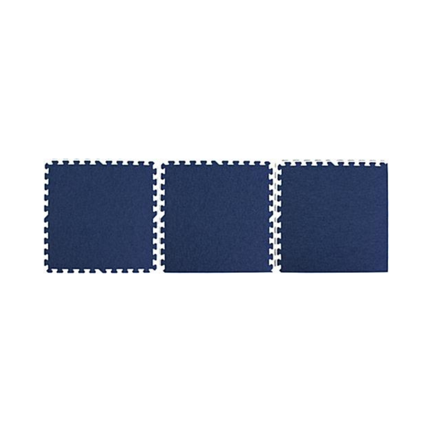 10' x 10' INTERLOCKING CARPETED FOAM MAT - BLUE