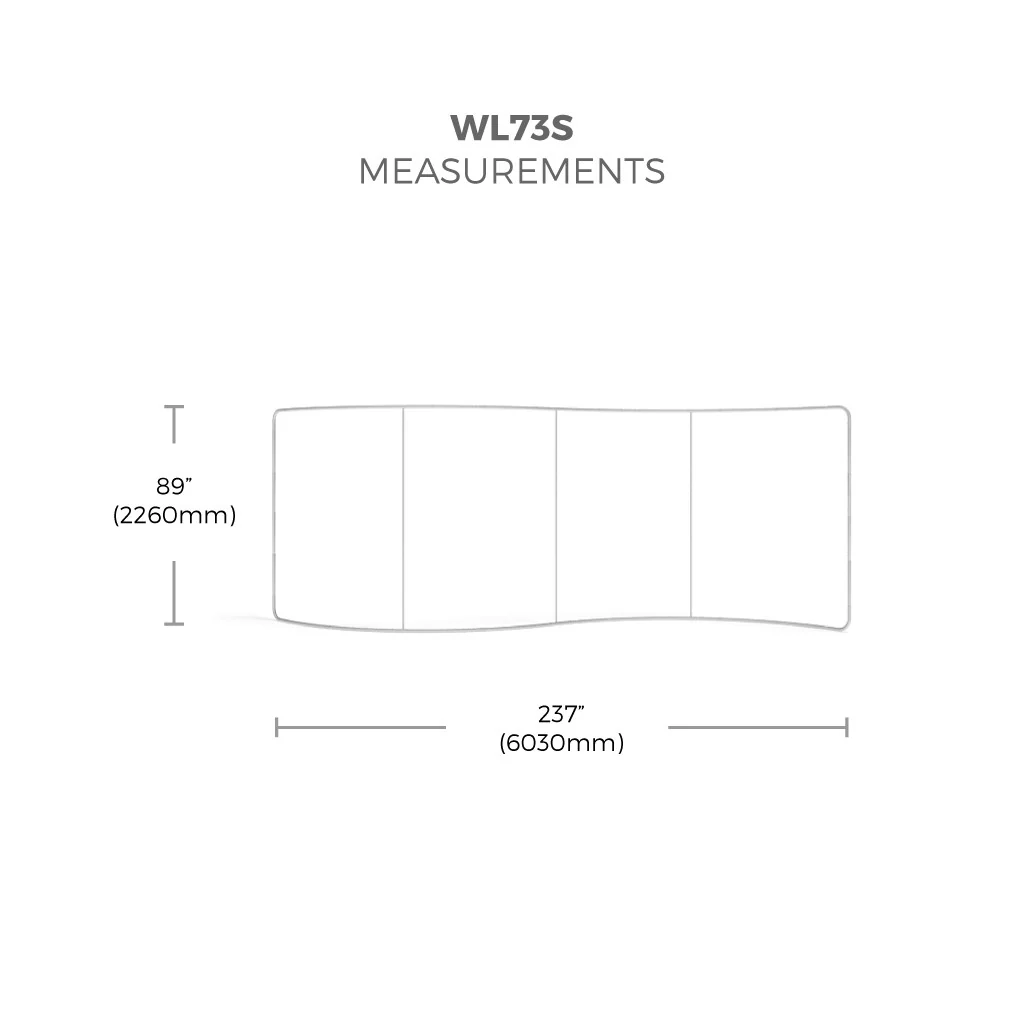 WAVELINE® DISPLAY 20FT STRAIGHT