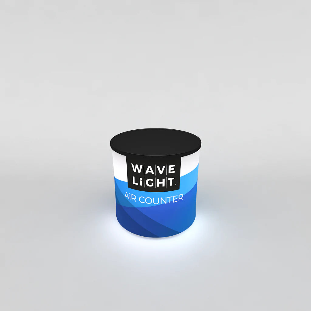 WAVELIGHT® AIR BACKLIT INFLATABLE COUNTER - CIRCULAR MINI - 60S