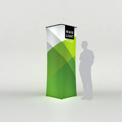 WAVELIGHT® AIR BACKLIT INFLATABLE SQUARE TOWER - 90"H